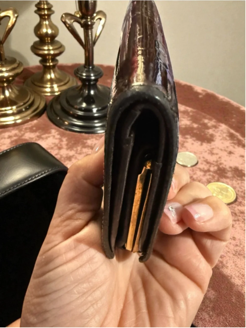 Louis Vuitton Portefeuille Viennois in Amarante with Dust Bag and CoA